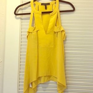 BCBGMaxAzria Yellow Blouse - XXS